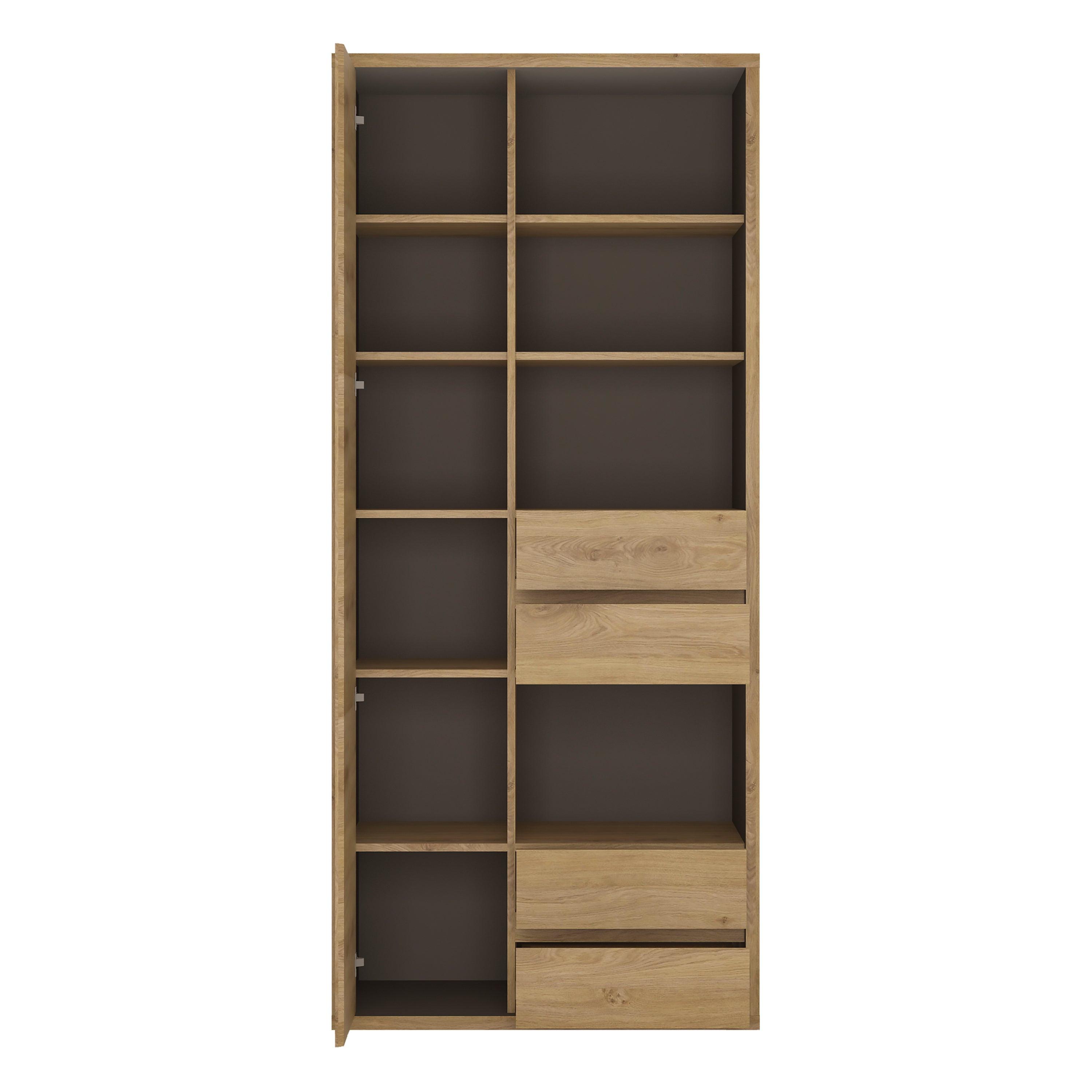 Shetland Tall Wide 1 Door 4 Drawer Bookcase - image 3