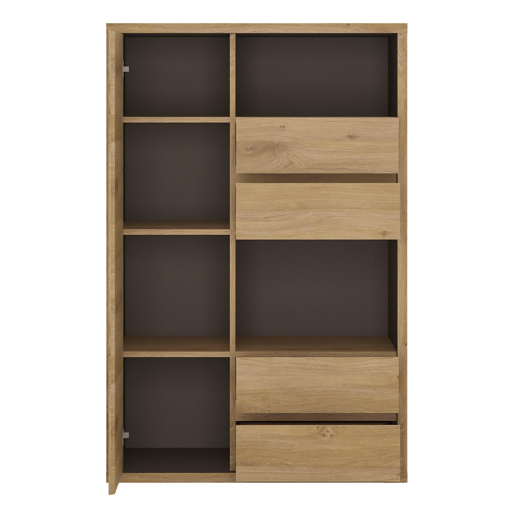 Shetland 1 Door 4 Drawer Display Cabinet - image 3