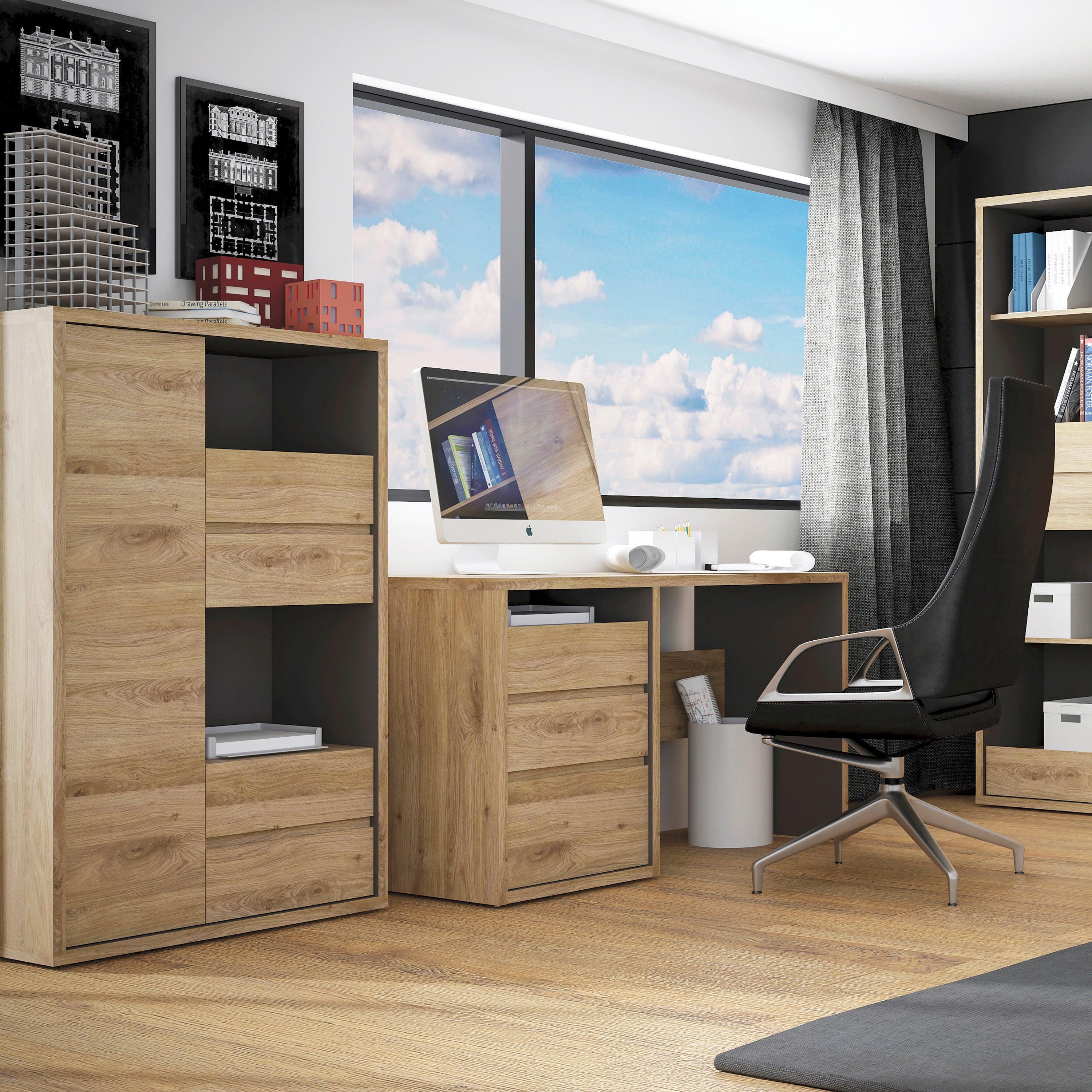 Shetland 3 Drawer Desk - image 4
