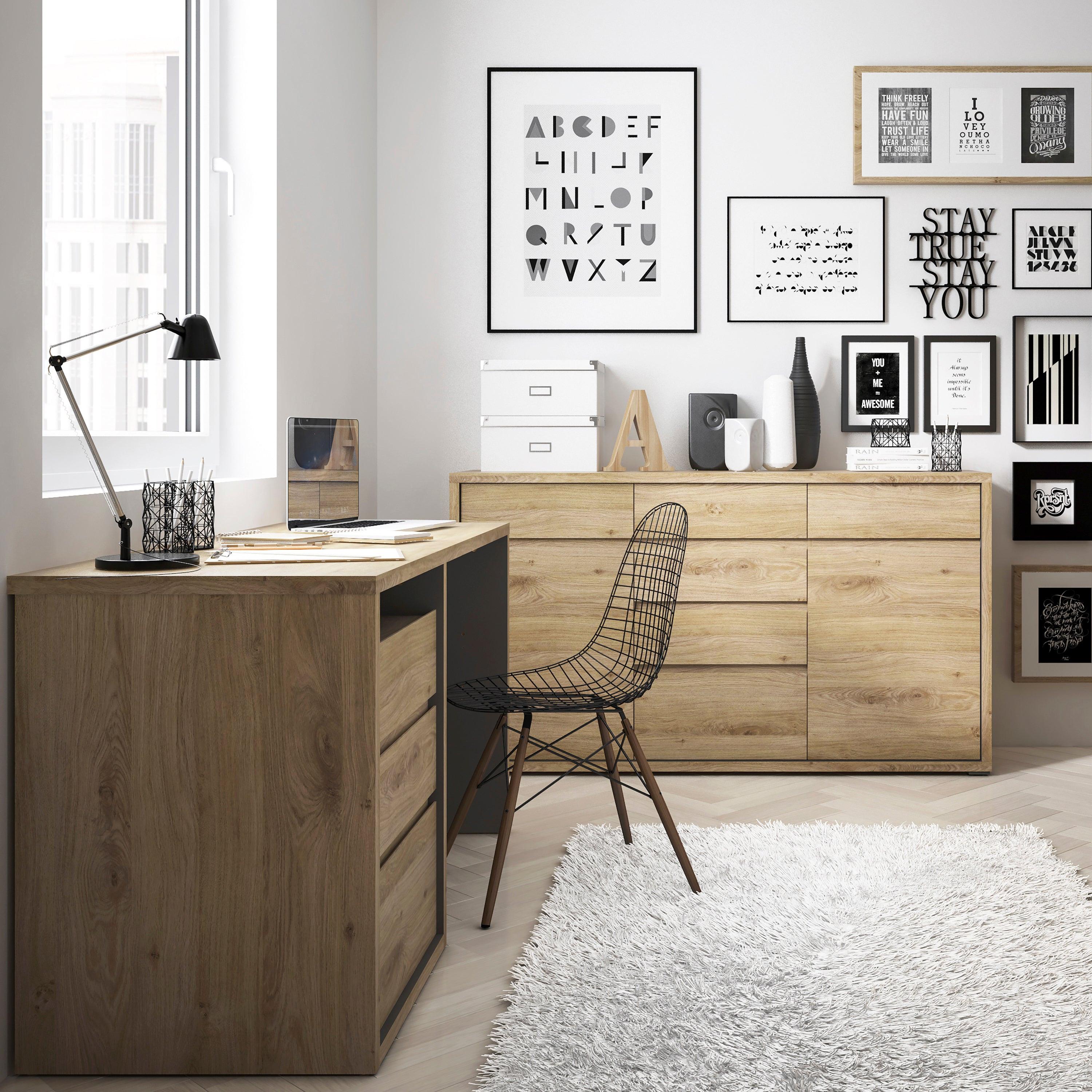 Shetland 3 Drawer Desk - image 5