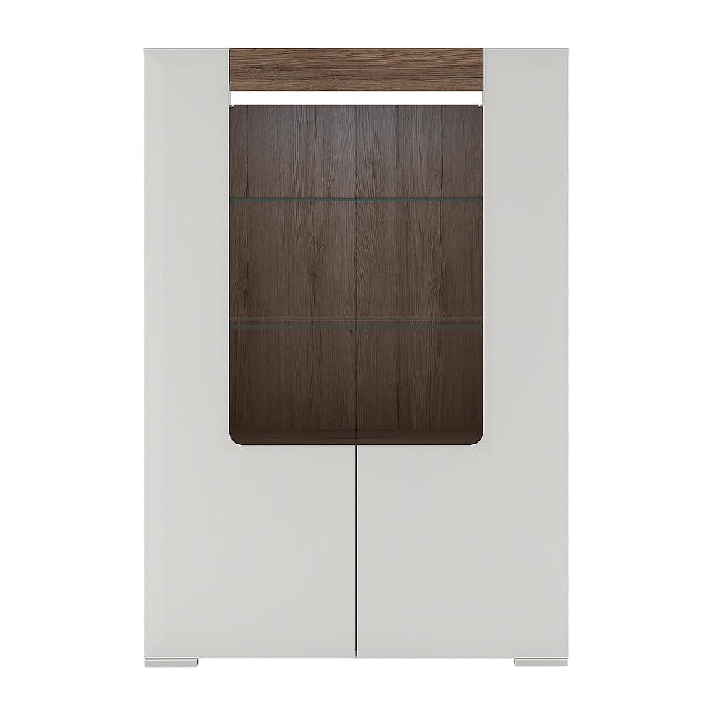 Toronto Low Glazed 2 Door Display Cabinet with Internal Shelves (inc. Plexi Lighting) - image 2