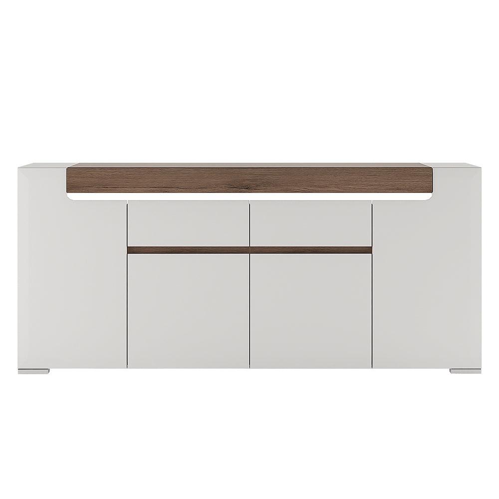 Toronto Wide 4 Door 2 Drawer Sideboard (inc. Plexi Lighting) - image 2