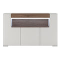 Toronto 3 Door Sideboard with open shelving (inc. Plexi Lighting) - image 2