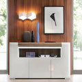 Toronto 3 Door Sideboard with open shelving (inc. Plexi Lighting) - image 4