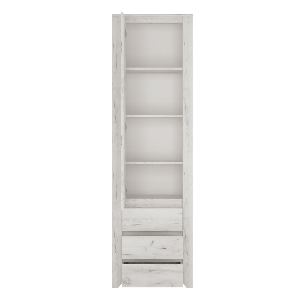Angel Tall Narrow One Door 3 Drawer Narrow Cupboard - image 3