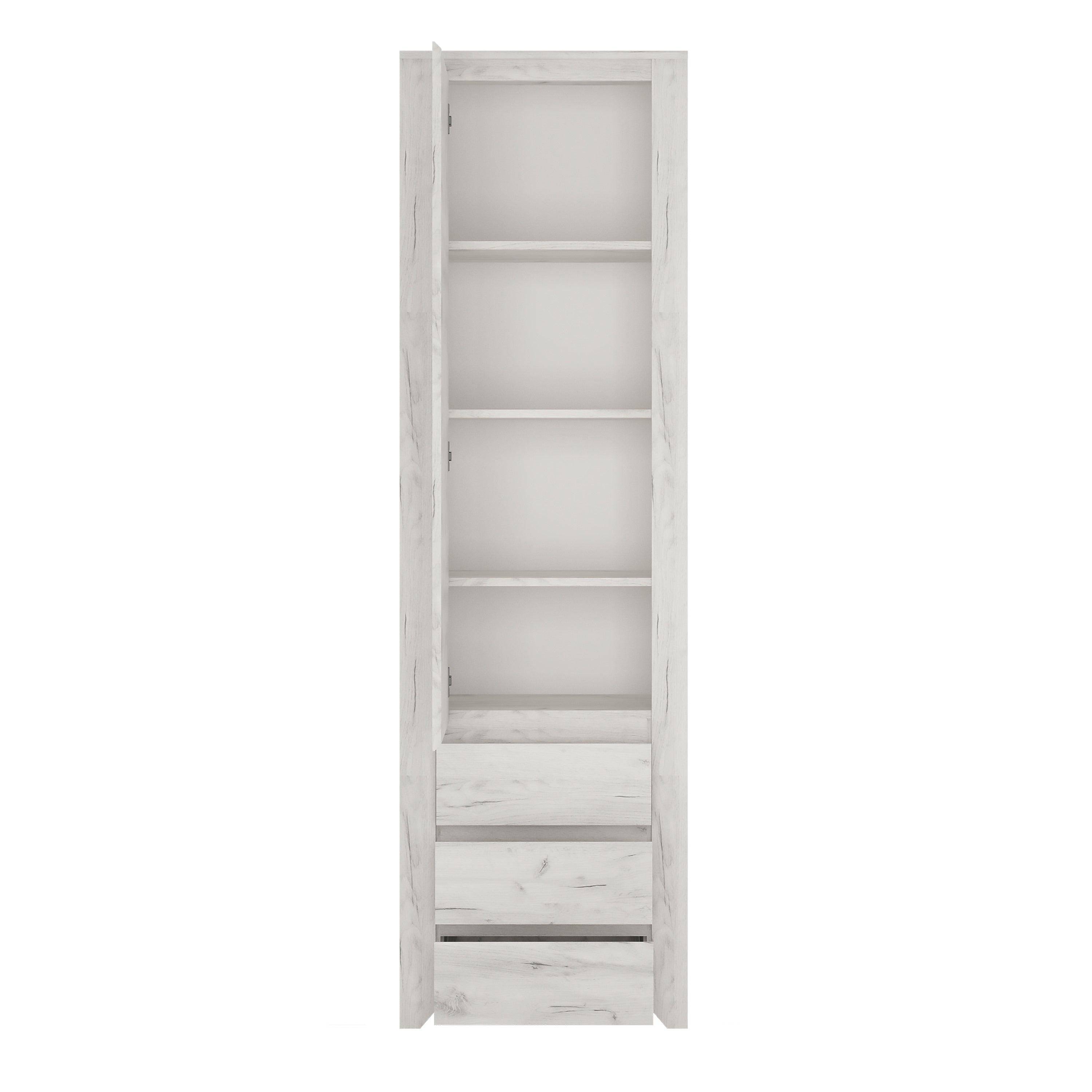Angel Tall Narrow One Door 3 Drawer Narrow Cupboard - image 3