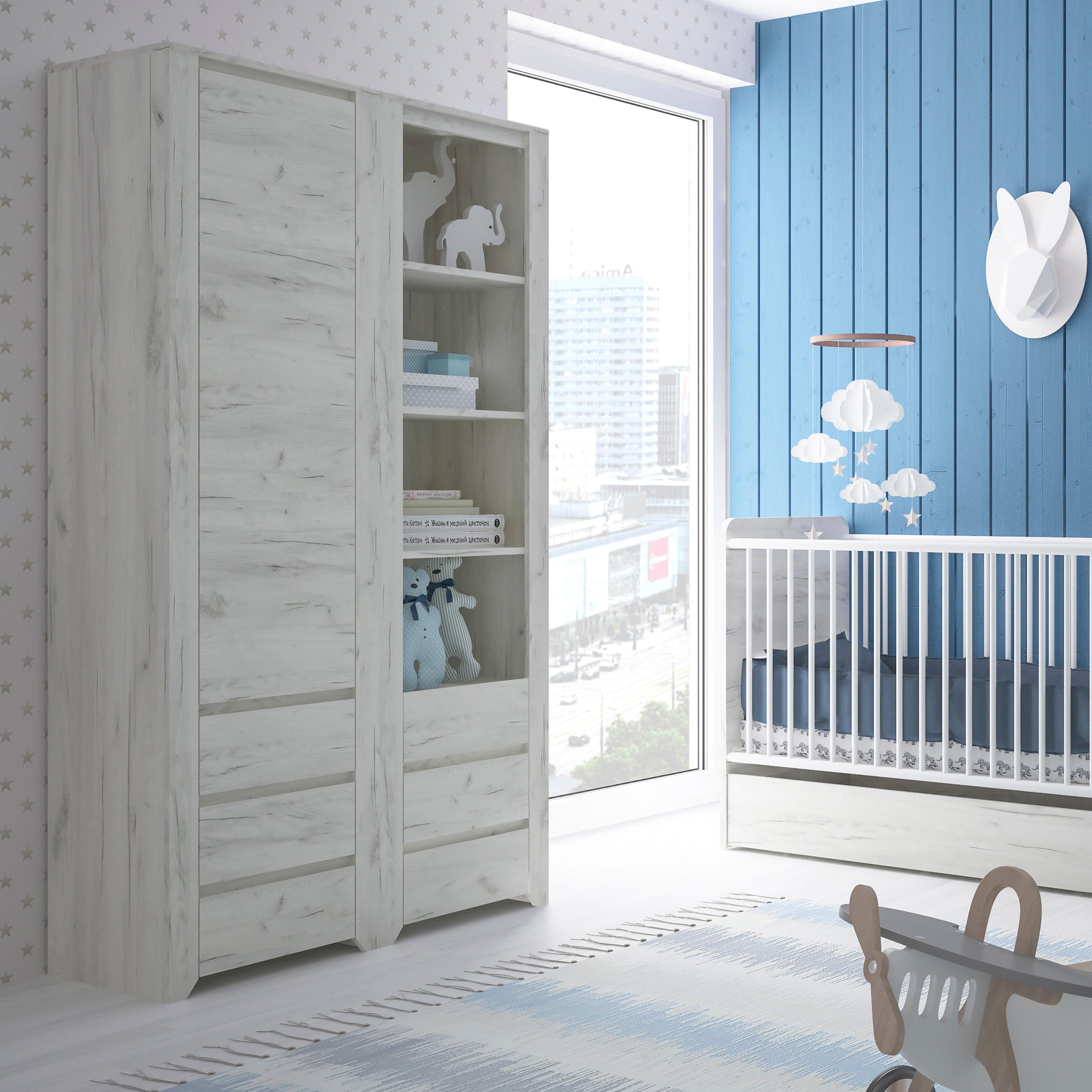Angel Tall Narrow One Door 3 Drawer Narrow Cupboard - image 4