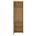 Cortina Tall Glazed Display Cabinet (LH) in Grandson Oak - image 2