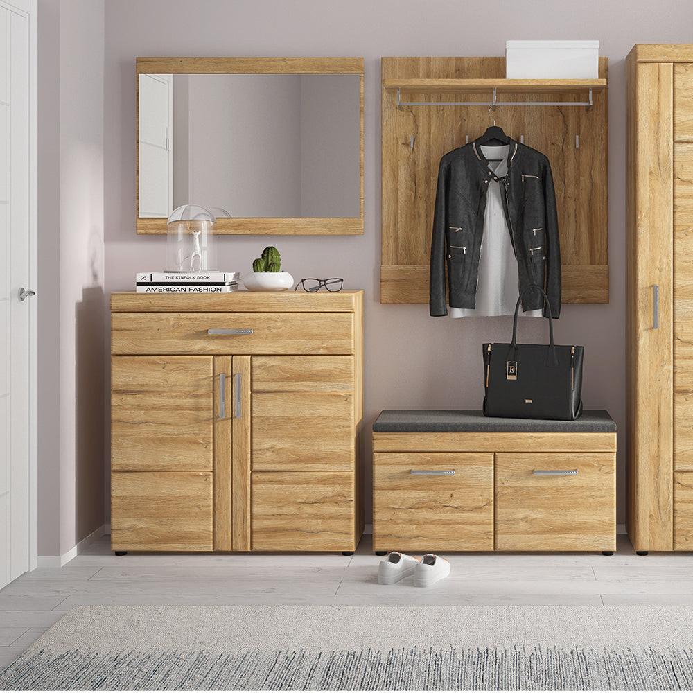Cortina 2 Door Shoe Cabinet in Grandson Oak - image 3
