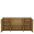 Cortina 4 Door Wide Glazed Sideboard in Grandson Oak - image 2
