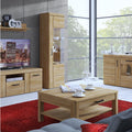 Cortina 4 Door Wide Glazed Sideboard in Grandson Oak - image 5