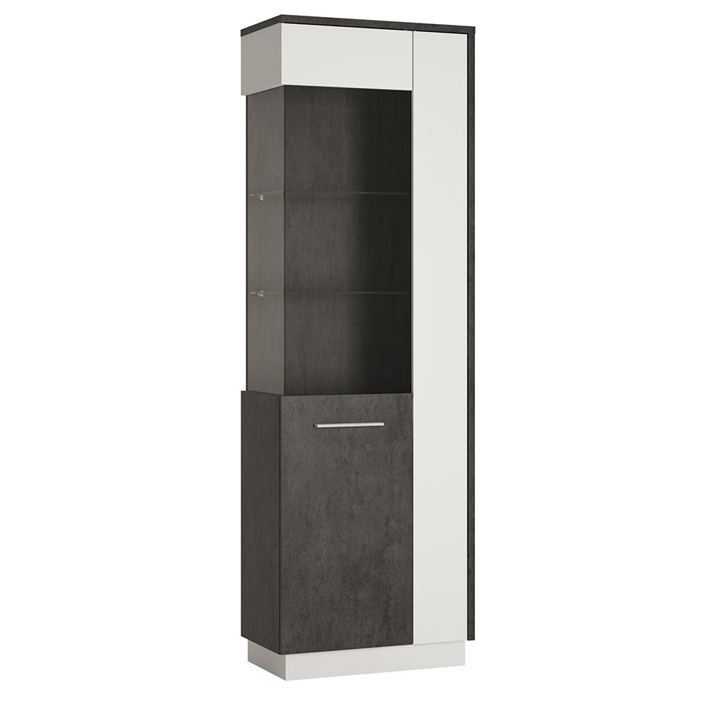 Zingaro Tall Glazed Display Cabinet (LH)