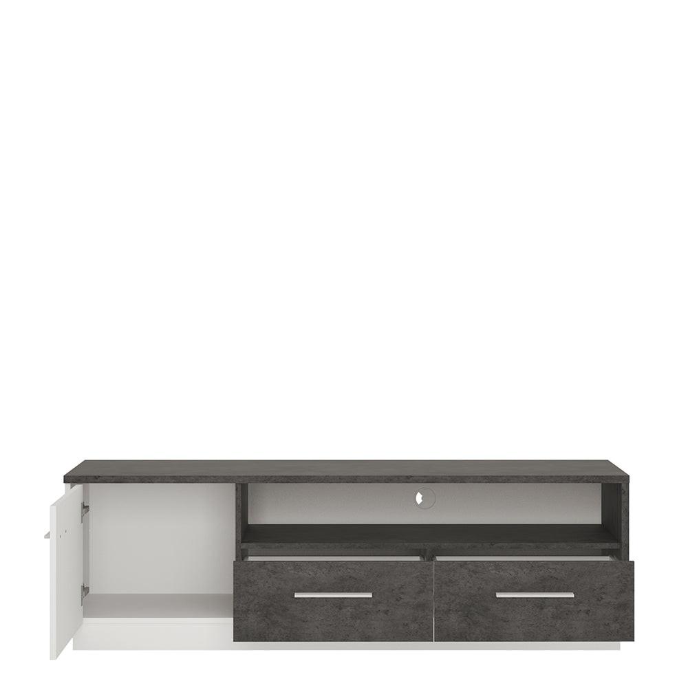Zingaro 1 Door 2 Drawer Wide TV Cabinet - image 2