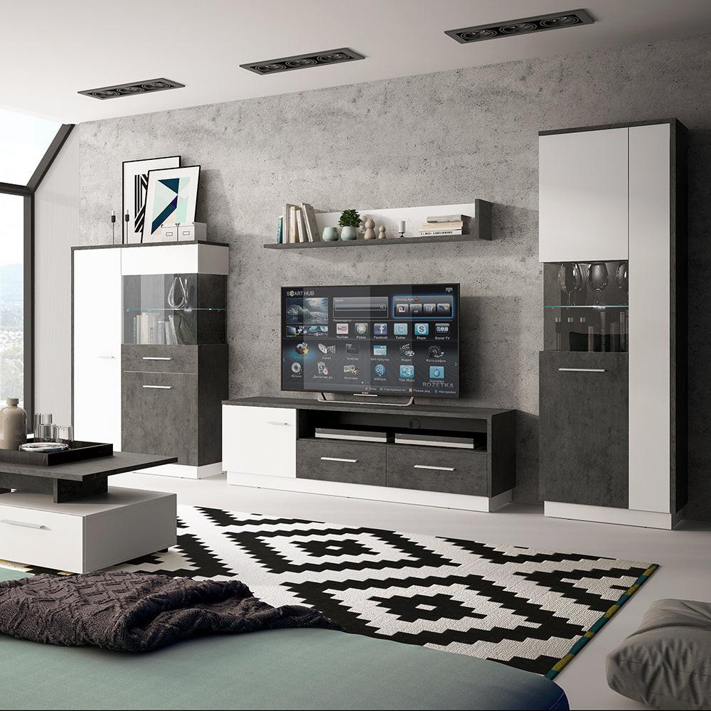 Zingaro 1 Door 2 Drawer Wide TV Cabinet - image 4