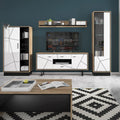 Brolo 167cm Wall Shelf with a Walnut and Dark Panel Finish - image 3