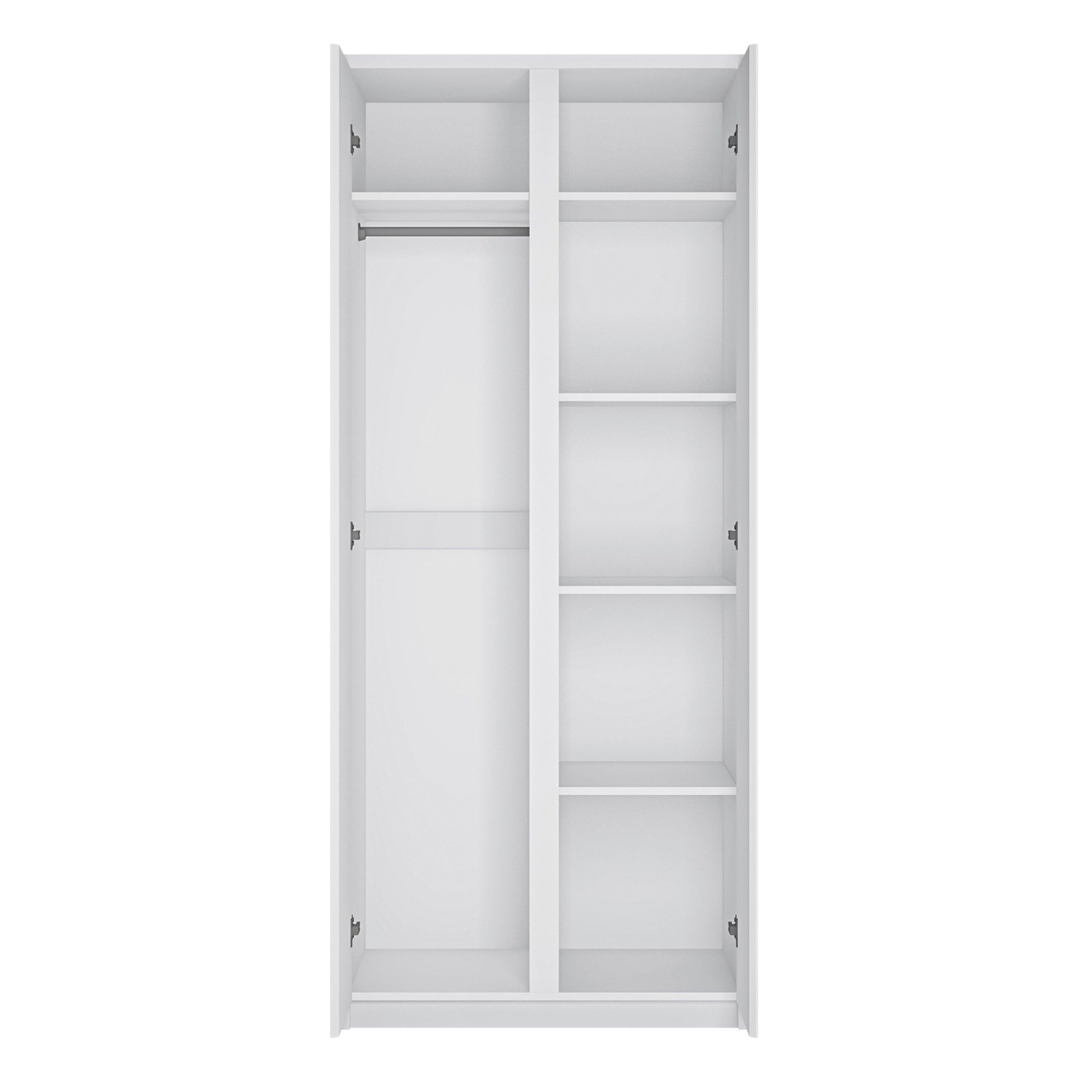 Fribo 2 Door Wardrobe in White - image 2