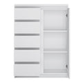 Fribo 1 Door 5 Drawer Cabinet in White - image 2