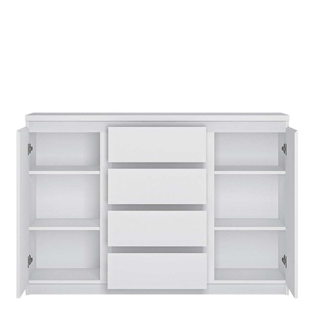 Fribo 2 Door 4 Drawer Sideboard in White - image 2