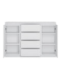Fribo 2 Door 4 Drawer Sideboard in White - image 2