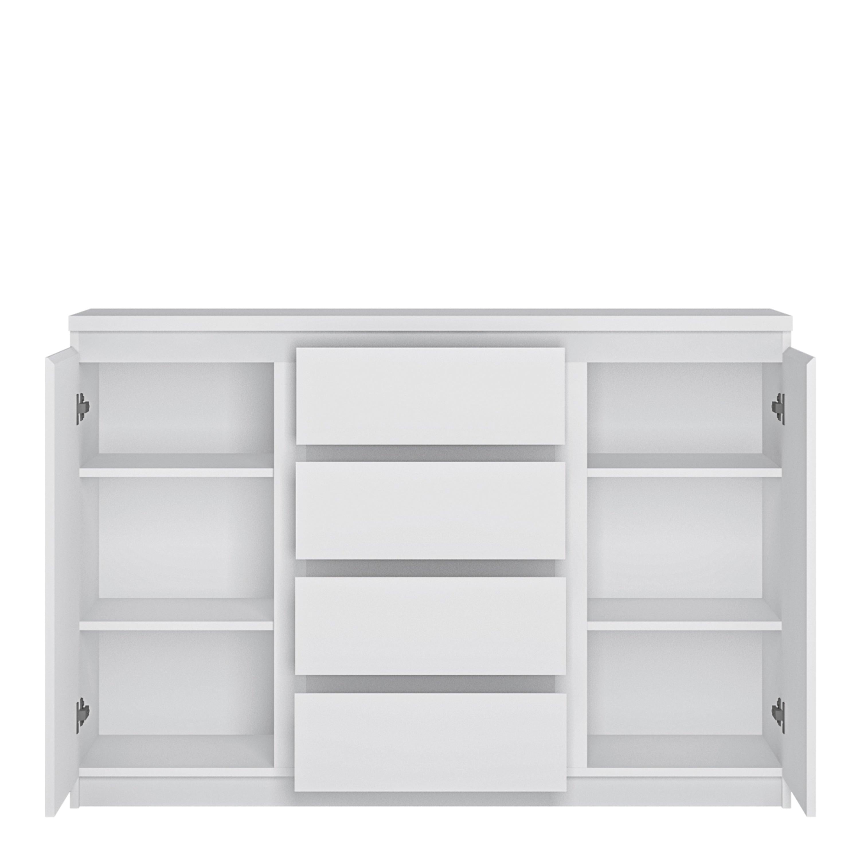Fribo 2 Door 4 Drawer Sideboard in White - image 2