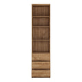 Fribo Tall Narrow 3 Drawer Bookcase in Oak - image 2