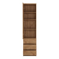 Fribo Tall Narrow 1 Door 3 Drawer Cupboard in Oak - image 2