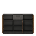 Brooklyn Cabinet with 3 Doors and 1 Drawer in Walnut and Dark Matera Grey - image 2