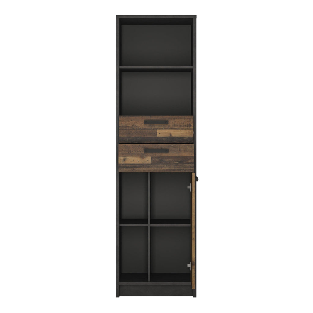 Brooklyn Bookcase in Walnut and Dark Matera Grey - image 2