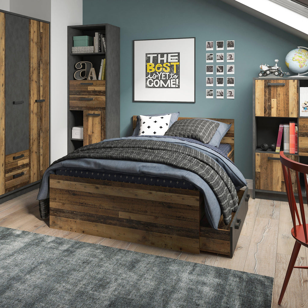 Brooklyn Single Bed 120cm in Walnut - image 3