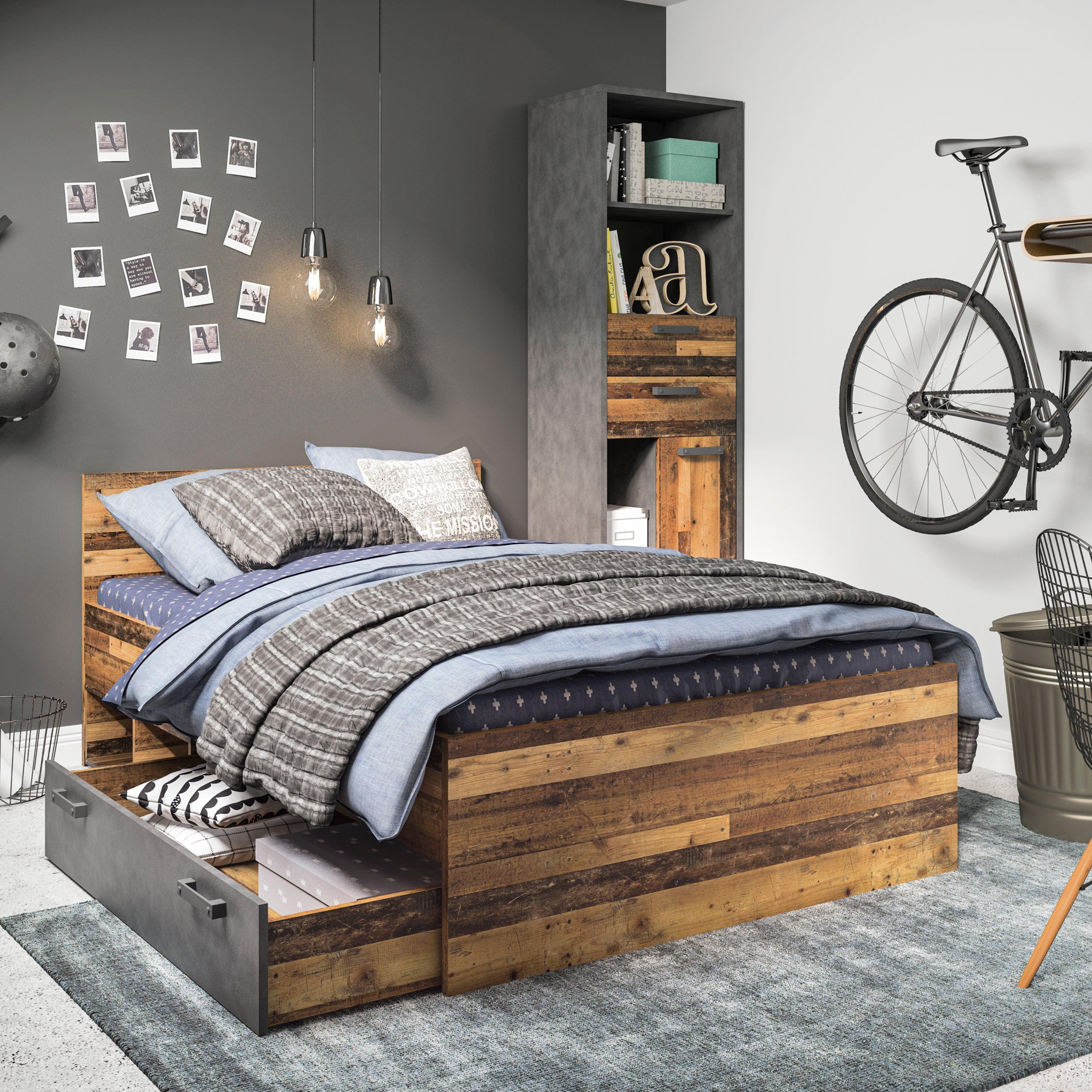 Brooklyn Single Bed 120cm in Walnut - image 5
