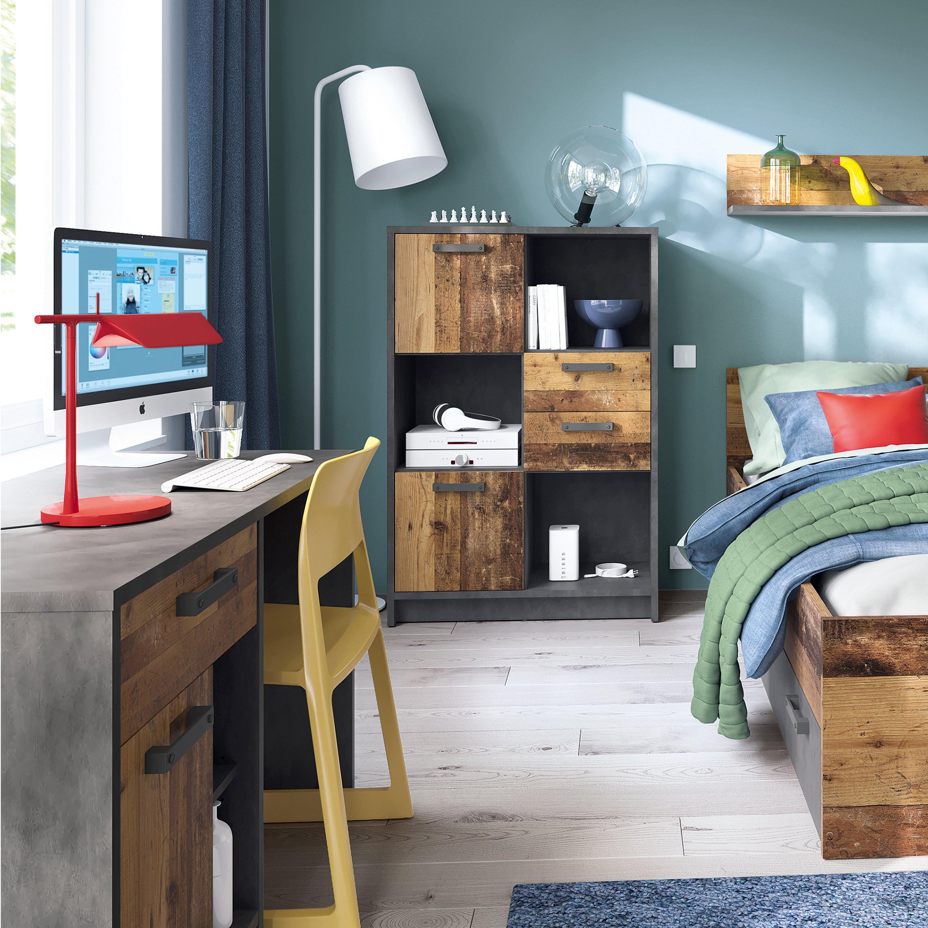 Brooklyn Single Bed 90cm in Walnut - image 4