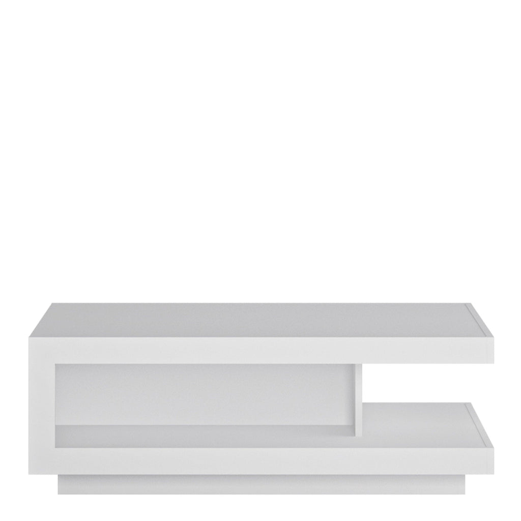 Lyon Designer Coffee Table in White and High Gloss - image 2