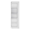 Lyon Tall Narrow Display Cabinet (LHD) (including LED lighting) in White and High Gloss - image 2