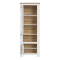 Celesto 2 Door Display Cabinet in White and Oak - image 2