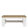Celesto Coffee Table in White and Oak - image 2