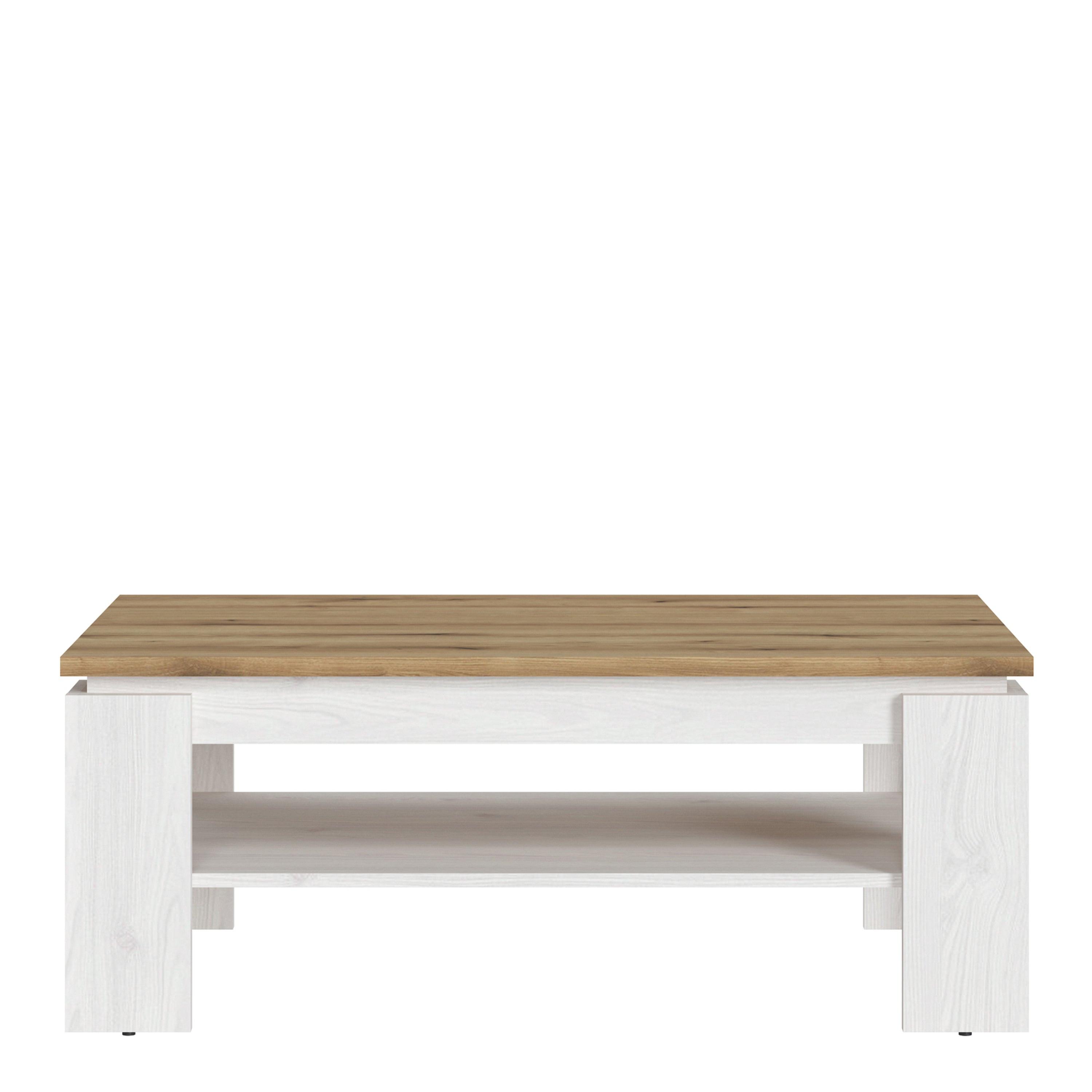 Celesto Coffee Table in White and Oak - image 2