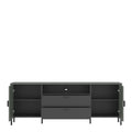 Arundel TV Cabinet 2 Door 2 Drawer 173cm wide 65cm High in Green/Grey - image 2