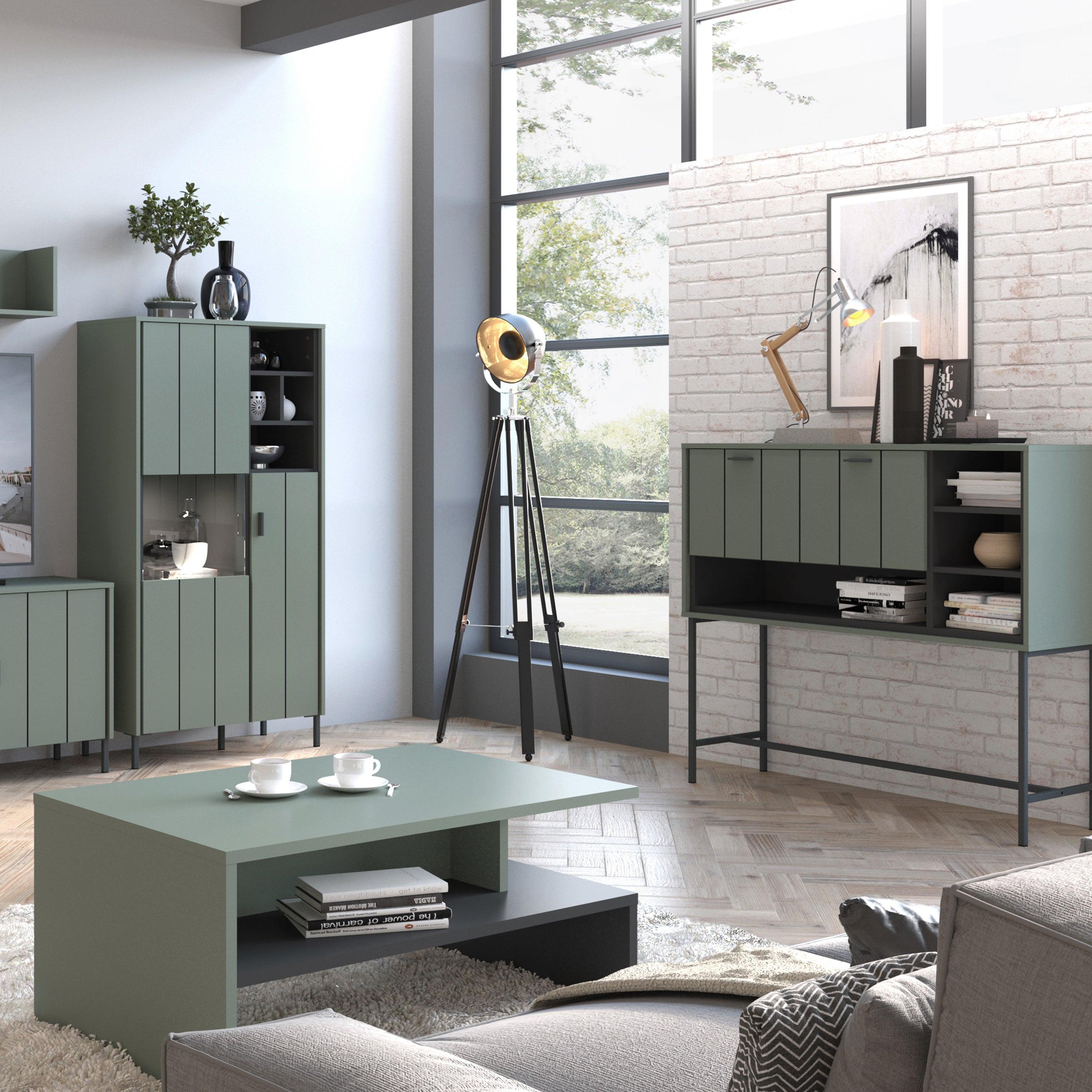 Arundel Bar Table 1 Flap in Green/Grey - image 4