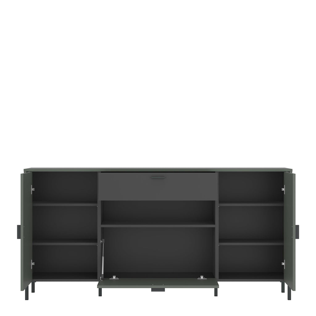Arundel Sideboard 2 Door 1 Flap 1 Drawer in Green/Grey - image 2