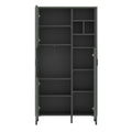 Arundel 2 Door Display Cabinet in Green/Grey - image 2
