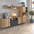 Arundel TV Cabinet 2 Door 2 Drawer 173cm Wide in Oak/Grey - image 3
