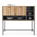 Arundel Bar Table with 1 Flap in Oak/Grey - image 3