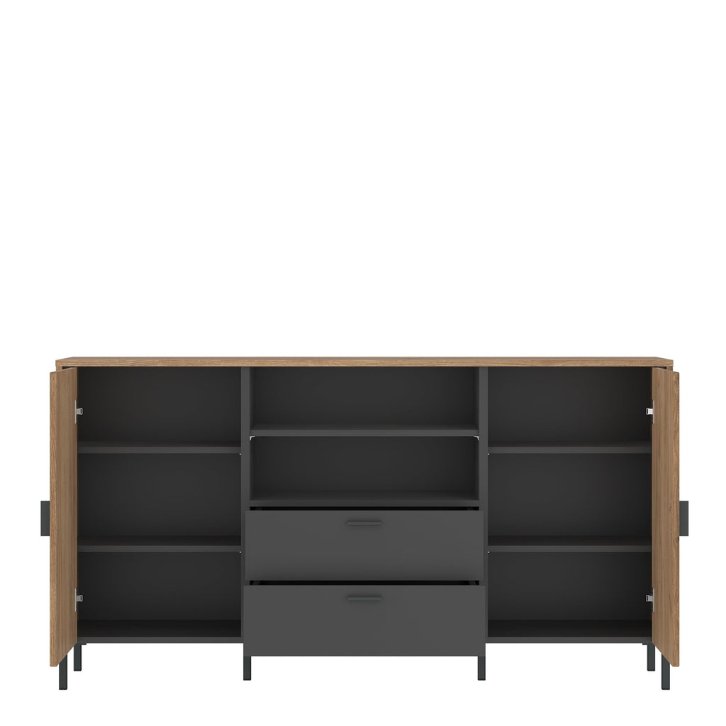 Arundel Sideboard 2 Door 2 Drawer in Oak/Grey - image 2
