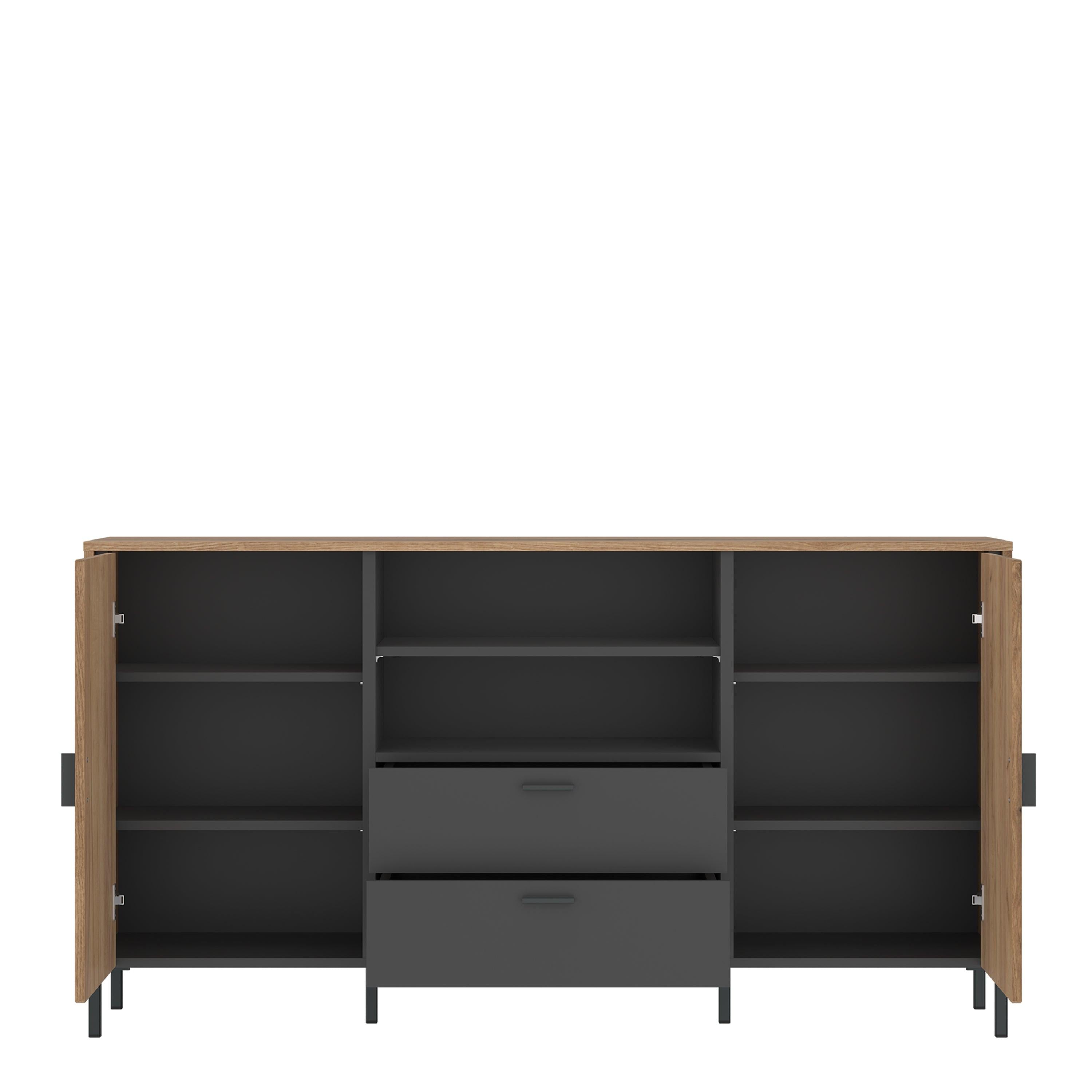 Arundel Sideboard 2 Door 2 Drawer in Oak/Grey - image 2