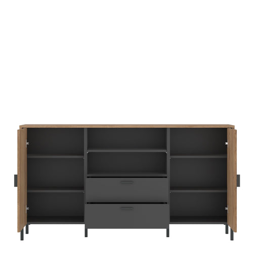 Arundel Sideboard 2 Door 2 Drawer in Oak/Grey - image 2