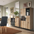 Arundel 2 Door Display Cabinet in Oak/Grey - image 4