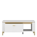 Lazio Coffee Table 1 Drawer in Alpine White/White Gloss - image 2