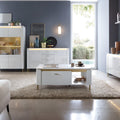 Lazio Coffee Table 1 Drawer in Alpine White/White Gloss - image 3