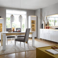 Lazio Vitrin 1 Door in Alpine White/White Gloss - image 3