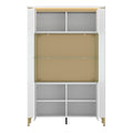 Lazio Vitrin 2 Door in Alpine White/White Gloss - image 2